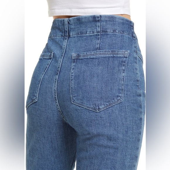 Good American Corset Classic Straight Leg Jeans Size 4/27 Runs small! - Picture 3 of 8